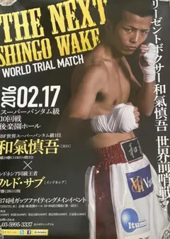ボクシングポスターB2　新井田豊vs高山勝成　WBAミニマム級正規暫定王座統一戦 ボクシングポスター 新井田豊vs高山勝成 - メルカリ