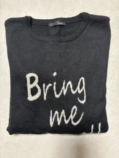 Bring me up!! 長袖セーター 黒