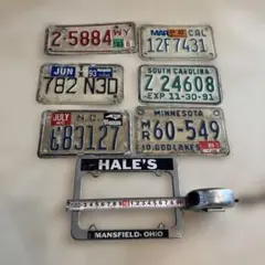 ヴィンテージ　USA バイクプレート　本物！ ガレージインテリア