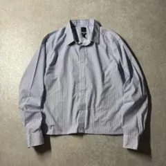 H&M archive c-boy シティボーイ 短丈 長袖シャツ ストライプ