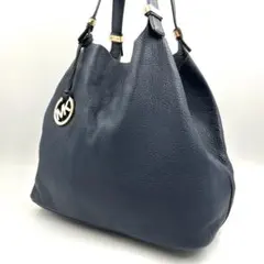 マイケルコース 706 トートバッグ レザー A4 肩掛け ネイビー