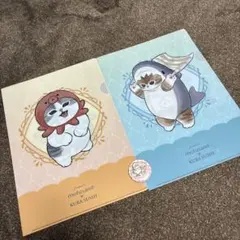 mofusand×KURA SUSHI クリアファイル&缶バッチセット