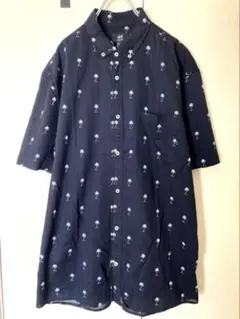 ⭕️SALE⭕️h&m H&M エイチアンドエム 半袖シャツ ヤシの木柄のサムネイル