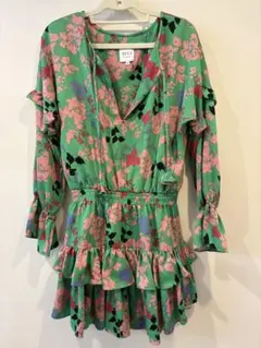 MISA フラワープリント ワンピース XS