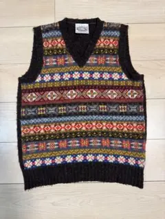 週末セール〈★未使用〉 Jamieson’s ジャミーソンズ フェアアイルベスト JAMIESONS (ジャミーソンズ） フェアアイル Vネック ベスト / メンズ