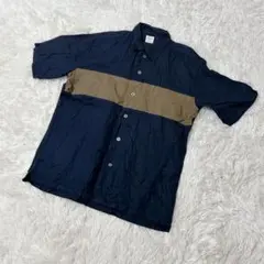 【c5807】BACK NUMBER シャツ　半袖　ネイビー