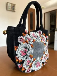 FEILER 可愛い花柄刺繍ハンドバッグ