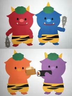 2月の壁面飾り 節分 鬼 豆まき 恵方巻き 保育園・幼稚園 ハンドメイド 手作り