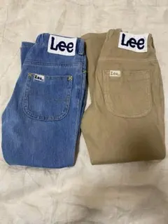 Lee 長ズボン 2枚セット デニム・ベージュ