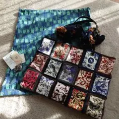 【未使用】JAMIN PUECH PARIS　トートバッグ　パッチワークデザイン