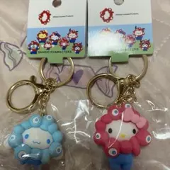 サンリオ ミャクミャク パステル立体マスコットキーホルダー キティ シナモロール