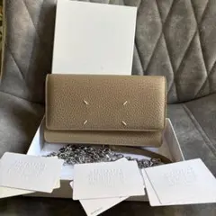 Maison Margiela 4ステッチ チェーンウォレット ブラウン - メルカリ