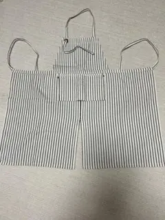 ストライプエプロン ポケット付き