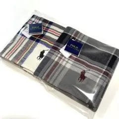 新品　ポロラルフローレン　タオルハンカチ　グレー系　ギフト