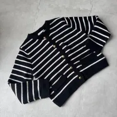 ほぼ未使用　shein ボーダー柄ニットのサムネイル
