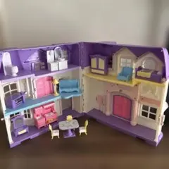 折りたたみ式ドールハウス 家具付き