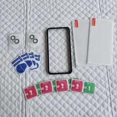 7★iPhone15Plusガラスフィルム2枚カメラフィルム2枚
