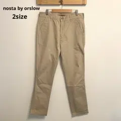 【nosta by orslow】オアスロウ チノパン 2size ベージュ