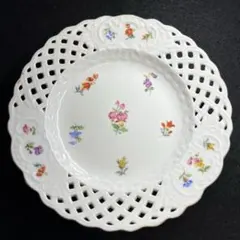 フランス アンティーク リュネヴィル パニエ皿 Luneville チューリップ