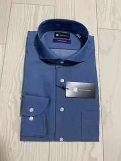 【タグ付き】P.S.FA ワイシャツ 41-84 デニム調 ブルー カッタウェイ