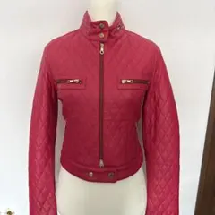 rienda レッドキルティングジャケット M