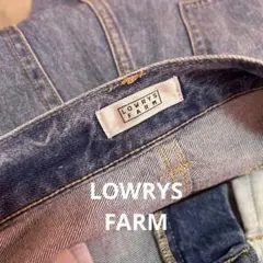 LOWRYS FARM ハイウエスト ワイドレッグデニム