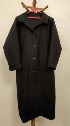 黒　スプリングロングコート