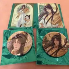 魔道祖師　京まふ2025ver.　クリアカード　缶バッジ　金凌