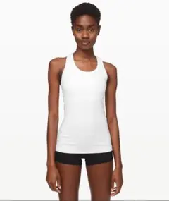ルルレモン　Lululemon ホワイト タンクトップ トップス