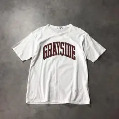 GQ3592◇soe : カレッジロゴデザイン Tシャツ◇1◇白のサムネイル