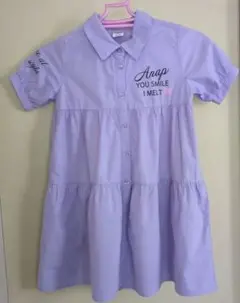 AnapKIDS半袖ワンピース 薄紫