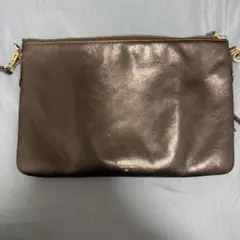FOSSIL フォッシル レザー ショルダーバッグ ブラックのサムネイル