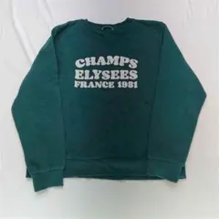 ★ZARA CHAMPS ELYSEES FRANCE スウェット グリーン系のサムネイル