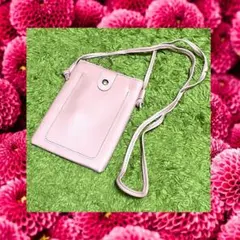スマホショルダー スマホポーチ ポシェット 財布入れ 携帯入れ 斜め掛け ピンク