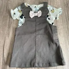 【新品未使用】H&M セットアップワンピース　ミッキー　ミニー　ディズニー