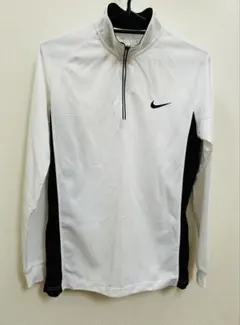 NIKEゴルフ ハーフジップジャケット ホワイト サイズ M ゴルフウェア