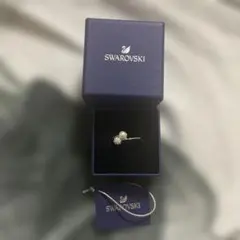 SWAROVSKI パールとクリスタルのリング　美品　⭕️最終値下げ‼️