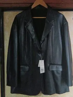 未使用 COMME CA ISM 合皮ジャケット