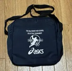 アシックス　第22回全国高等学校ハンドボール選抜大会　ショルダーバッグ 黒のサムネイル