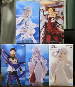 GiGO限定」Re:ゼロから始める異世界生活 フィギュア 3種セット +1点