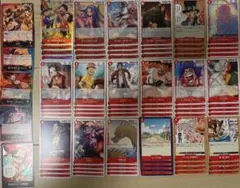 ワンピースカード　赤デッキパーツ　4コン　受け継がれる意思