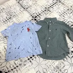 2枚セット☆ポロ ラルフローレン☆キッズ 3T 100cm☆Tシャツ☆シャツ☆