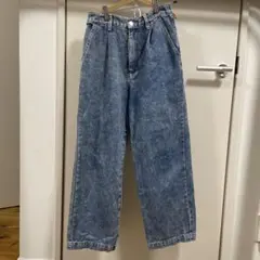 ワイドレッグパンツ デニム