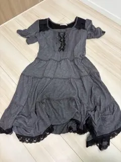 美品❣️axes femme グレー✖️黒　ワンピース