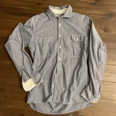 BEAMS ビームス シャンブレー ワークシャツ M 綿100% 切替