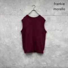 美品】Frankie Morello（フランキーモレロ)ネイビー モヘアベスト 