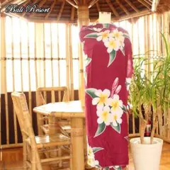 在庫処分 アジアン雑貨 パレオ マルチカバー 布 フリンジ付き エンジ 11