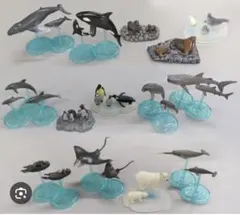 新品未開封 バンダイ 世界自然動物 親子・ファミリーシリーズ　海洋編 6個セット