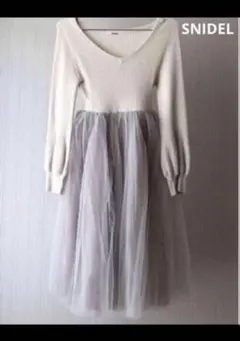 Snidel スナイデル ワンピース チュールワンピース ワンピース 可愛い清楚