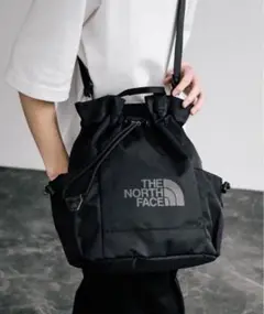韓国6ノースフェイスリュックバケットボニーパックLIGHTBONNEYPACK黒